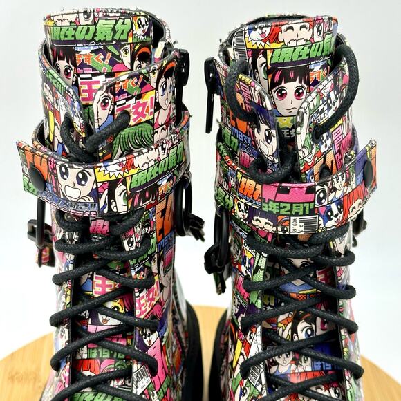 Current Mood Reckless Adventure Combat Boots Anime Design - Size 7 - Picture 6 of 16